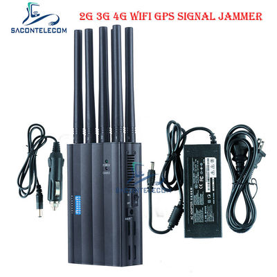 CDMA800 4000mAH ポータブル・シグナル・ジャマー DC12V GPS WiFi信号ブロッカー