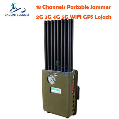 DC12V 16w 携帯電話信号妨害器 4G 5G VHF UHF ハンドヘルド信号ブロッカー