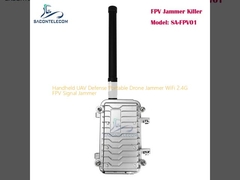 手持ちのUAV防衛携帯ドローンジャマー WiFi 2.4G FPV信号ジャマー