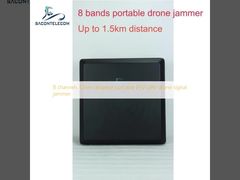 8チャンネル 1.5km距離 ポータブル FPV UAV ドローン信号妨害装置