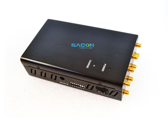 DC12V 4W ポータブルWiFiジャマー 8オムニアンテナ 20m ジャミング範囲と1.5時間の作業時間