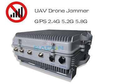 防水 IP64 高電力 385w ドローン信号妨害器 1.5km 長距離 GPS 2.4G 5.8G