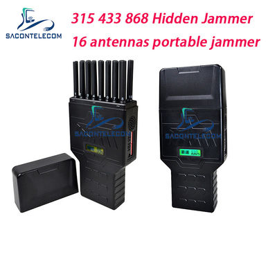 16アンテナ 12000mAh 12W ポータブル信号ブロッカー 2G 3G 4G 5G GPS WiFi対応