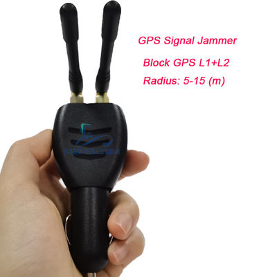 ISO9001 ミニGPSジャマーブロッカー 15m 距離 オムニアンテナ 軽量 自動車ライター 12V-24 DC