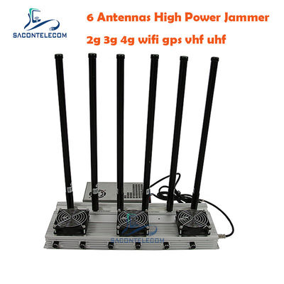 93W 高出力 UHF LTE 信号ジャマー (6チャンネル、50-150メートル範囲)