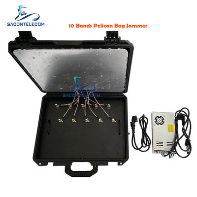 10バンド 90W出力 5G対応 荷物用ジャマー（周波数調整・RJ485ポート付き）