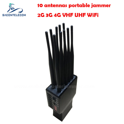 20m ポータブル信号妨害器 GSM DCS CDMA 3G 4G WiFi 4500mAh