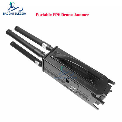 1.5kmジャミング距離と内蔵バッテリーを備えた160W 4バンドポータブルドローン信号ジャマー