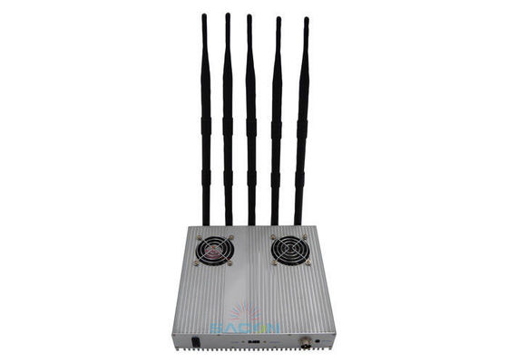 12ワット WiFi GPS 携帯電話ジャマー (40m 範囲、刑務所での連続稼働用)