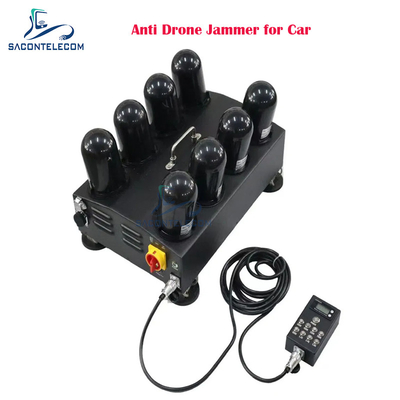 8チャネル 400w アンチドローン信号妨害器 1.5G 2.4G 5.8G 5.2G FPV ドローン妨害器 車用