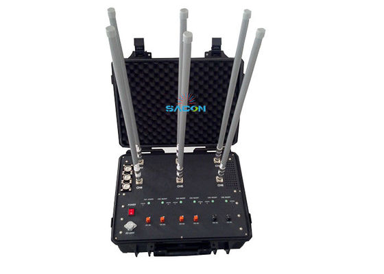 20-2700MHz 8バンドマンパックジャマー 50W出力 手持ち型ボックスジャマー防衛システム