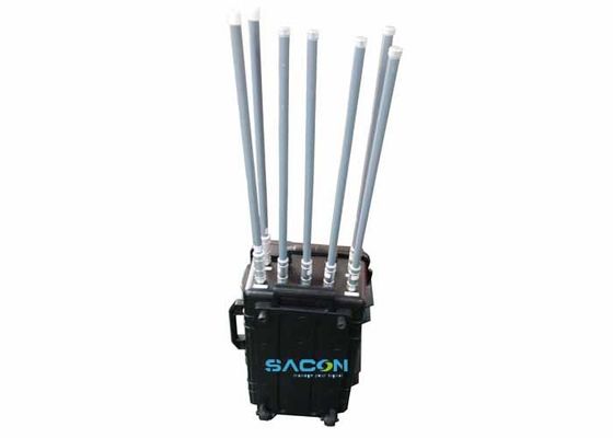 350W 7チャンネルマンパックジャマー（グラスファイバーアンテナ付き、3G 4G GPS信号ブロック用）
