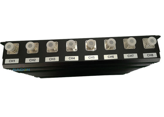 160W 高出力 8チャンネル携帯電話信号ブロッカー (2G 3G 4G WiFi GPS信号対応、80mジャミング範囲)