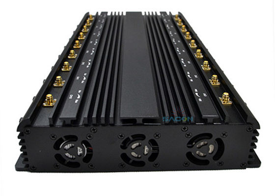 42Wハイパワー携帯電話ジャマー（2G、3G、4G、5G、2.4G信号をブロックする18チャンネル搭載）