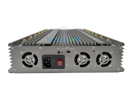 100W 5G対応シグナルジャマー、80mレンジ、16バンド携帯電話ブロッカー、マルチ周波数ジャミング用