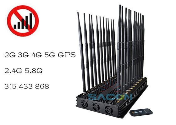 42W電源調節可能な帯域信号妨害器 VHF UHF 5G信号の範囲が40m