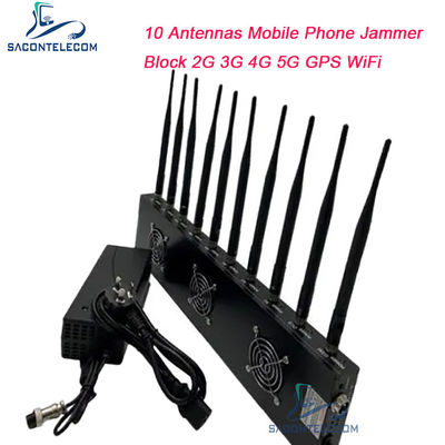 433MHz 40m レンジ・シグナル・ジャマー 10チャネルと18Wの出力