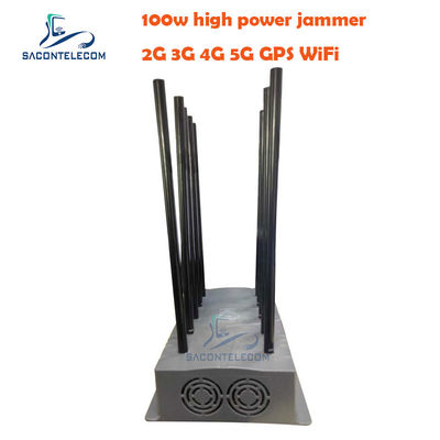 VHF UHF GPS 妨害装置のための10チャネル付き100W 高電力信号妨害器