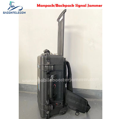 120W 高出力 6チャンネル マンパックジャマー ペリカンケース付き 2G 3G 4G 5G VHF UHF GPS WiFi ブロッキング