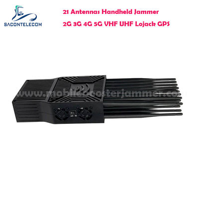21W出力 携帯信号妨害器 5G ロジャック UHF VHF GPS WiFi ブロック用の 21 アンテナ