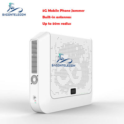 デスクトップ 12チャネル信号妨害器 50m半径と安全な携帯電話遮断のためのアンテナ内蔵
