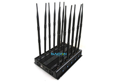30W 強力なワイヤレス 牢獄 携帯電話 妨害器 12 アンテナ ブロック 315Mhz 433Mhz