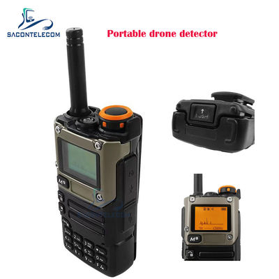 携帯型ドローン検出器 検出距離600-800m 周波数帯域700MHz-6GHz 360度作業角度