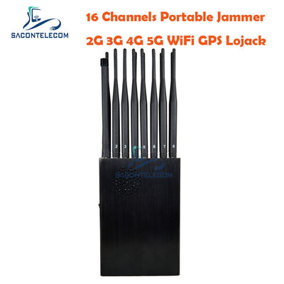 GPS L1 L2 12000mAhの携帯電話信号の妨害機2G 3G 4G 5G VHF UHF