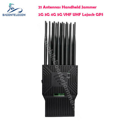 21W出力 携帯信号妨害器 5G ロジャック UHF VHF GPS WiFi ブロック用の 21 アンテナ